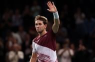 Casper Ruud pictured at the 2022 Rolex Paris Masters.